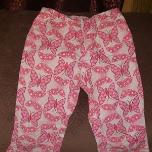 Toddler girls old Navy Pants 4T Pink Butterflies